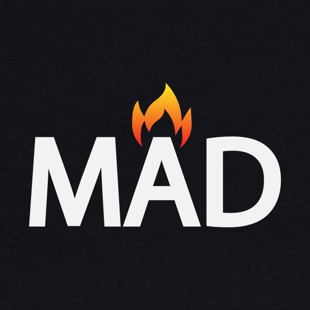 Mad being mad artistic typographic logo by BL4CK&WH1TE 